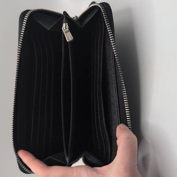 Coach Black Accordian Wallet - Picture 3 of 5